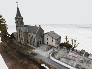 3D mesh de l'église de Betton Bettonnet
